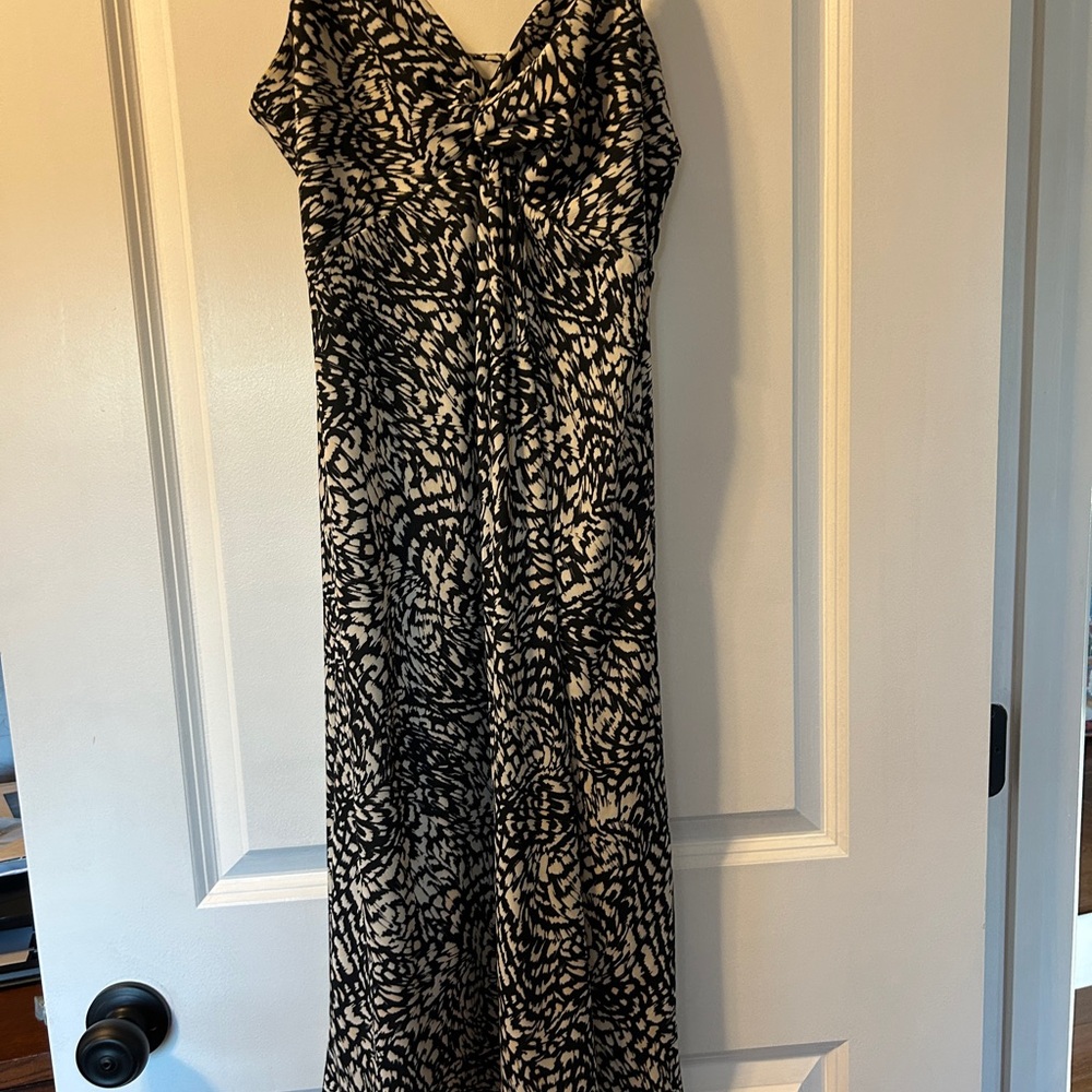 H&M Black and Cream Maxi Dress